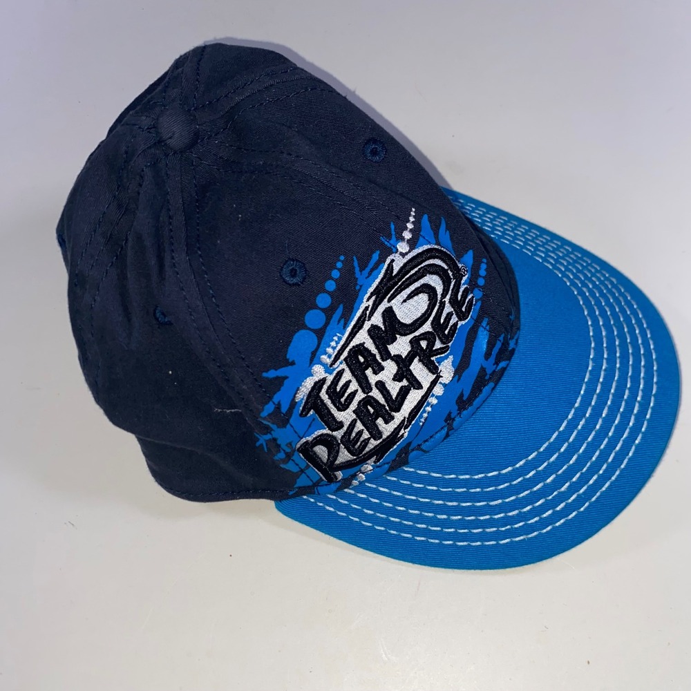 Team Realtree Youth Stretch Fit Baseball Cap Navy Blue Graphic Hat Embroidery‎ - Picture 3 of 5